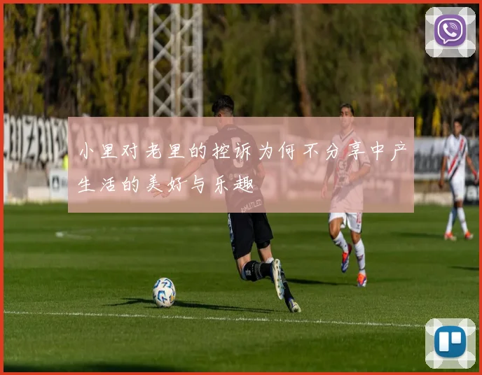 小里对老里的控诉为何不分享中产生活的美好与乐趣